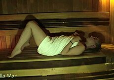 Curvy Chubby Blonde Hottie Fucking Stranger In Public Sauna