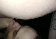 sneaking my cock into girlfriend mandy's mouth for deep blowjob