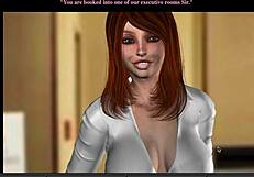 Redhead Zayna Enters Sauna in Hotel, Feeling Intense Heat and Desire for Shaved Pussy Fucking