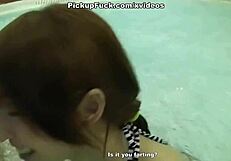 pickup fuck with hot blonde and asian in public