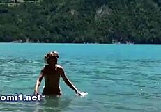 Cum on Beach for Naomi, Wanna Join Us?