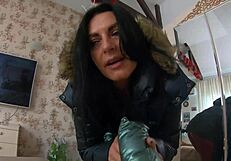 Ever seen a milf like Calla give deep blowjobs in fur jackets?