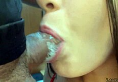 Latina Babe Gets Face Fucked in Lingerie, Cum in Mouth Deepthroat