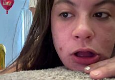 La Paisa relaxes on the staircase after a session