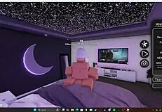 the redhead girl eagerly takes the big white cock