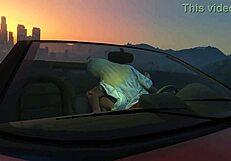 Franklin enjoys hooker service in GTA 5 car.