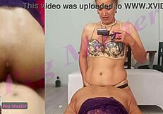 Husbands tight ass dominated by sexy milf wife with fierce control.