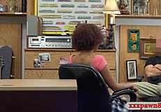 Hot Ebony Shows Big Tits And Gets Banged