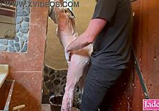 Muff Diving Cum Swallow with Monster Cock