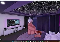 the redhead girl eagerly takes the big white cock