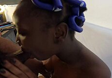 Jhodez1, My Naughty Soft Curlers Girl, Plays with Big Tits and Sucks Like a Pro