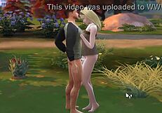 Military guy enjoys park time