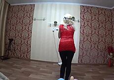 milf strips and fucks lesbian juicy ass