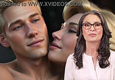 Mom And Stepson Play Football In Europe