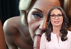 Mom And Stepson Play Football In Europe