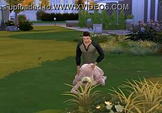 Military guy enjoys park time