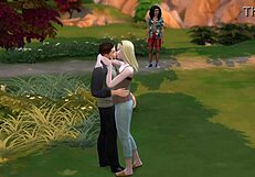 Military guy enjoys park time