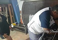 Latina Breaks Car in Favela Reality Scene