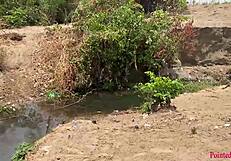 Outdoor Babe Gets Fucked In Garden Yard