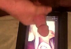 Blonde cutie gets JACKED OFF to in masturbation session