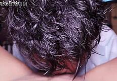 i give oral to sexy mexican frida, she cums hard