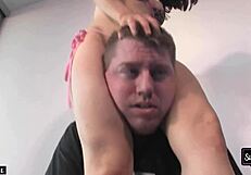 Sexy trainer Sinn Sage watchin' Hannah Perez messin’ with her lover, ya know!