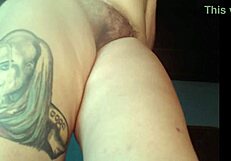 Mika Colombiana shows hairy nipples in solo masturbation clip