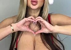 merry christmas with hot milf and two gifts