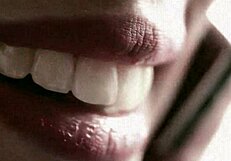 Those lips are so fetish-worthy! Babe teases!