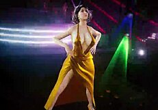 Gostosa rebolando her curves in a lively dance routine