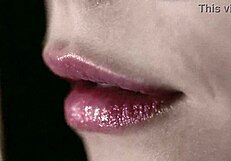 Those lips are so fetish-worthy! Babe teases!