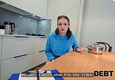 Russian coed's first anal