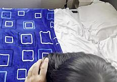 Latina teen bent over showing big tits on street