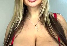 merry christmas with hot milf and two gifts