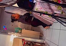 Aninha the maid takes toy in ass, gets filled with cum