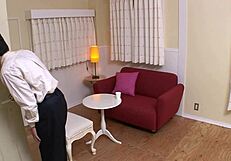 Slutty Japanese Babe Serves Two Men!