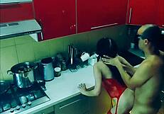 beautiful wife says, 'lick me rough in the kitchen'