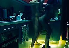 beautiful wife says, 'lick me rough in the kitchen'