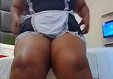 Mara Exotic Spreads Tight Pussy and Clapping Ass Boldly