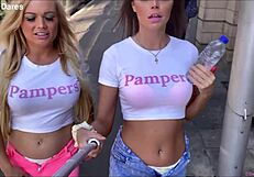 Jessica Morgan Tammy Pink Get Caught Wearing Nappies in Public August 2022, Humiliation Diaper Dancing Flashing Dare Outdoor Lap Dance Wanking