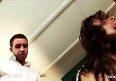 Sexy maid sabrina sweet gets deep assfuck in mmf threesome with huge cocks!