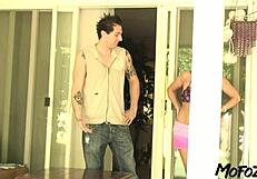 Blonde Milf Fucks Step Daughter's Boyfriend