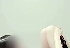 skinny brunette student in one piece fetish