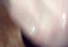 Wife fucks herself on big black cock!