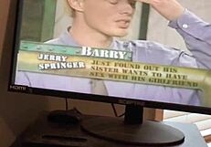 Jerry Springer lesbians kissing passionately