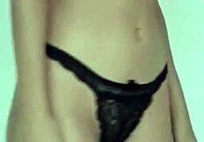 Girlfriend performs homemade striptease in lingerie