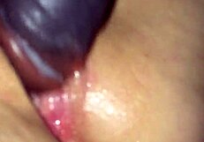 Wife fucks herself on big black cock!