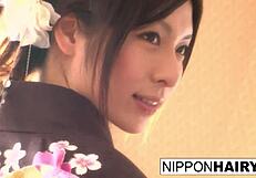 Japanese geisha gets tied up and played with hard! Wow!