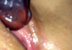 Wife fucks herself on big black cock!