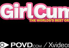 Povd Controlled Vibrator Makes Leaking Tight Pussy Soaked